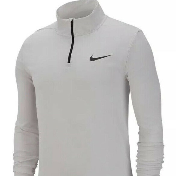 nike men's white quarter zip